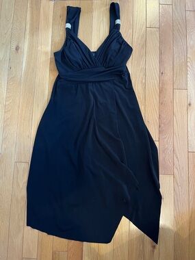 Le chateau black midi dress